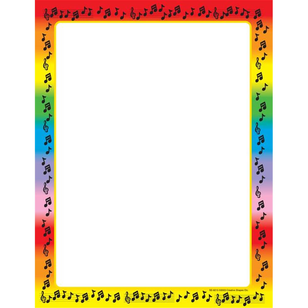 Picture of Creative Shapes Etc SE-9215 8.5 x 11 in. Designer Paper&#44; Music - 50 Sheets per Pack