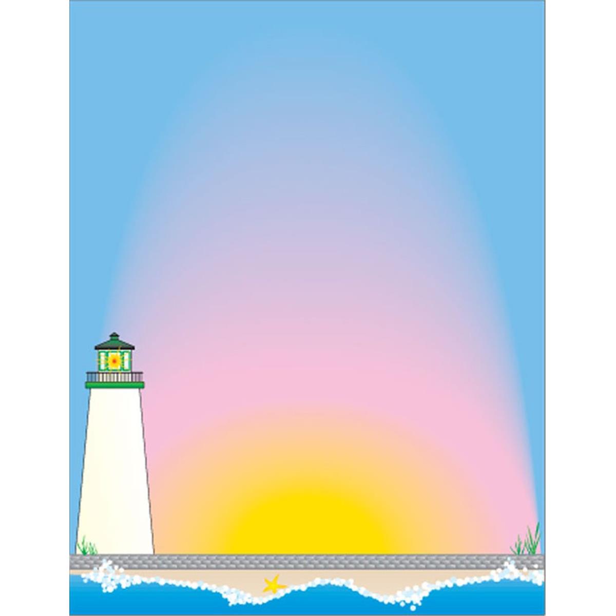 Picture of Creative Shapes Etc SE-9227 8.5 x 11 in. Designer Paper&#44; Lighthouse - 50 Sheets per Pack