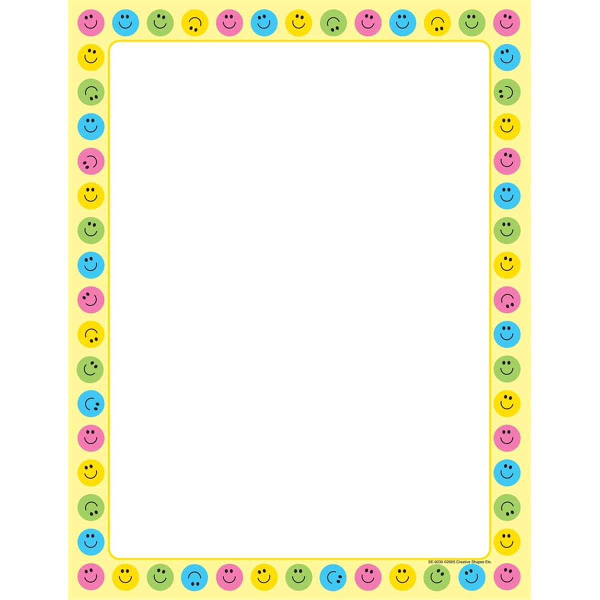 Picture of Creative Shapes Etc SE-9230 8.5 x 11 in. Designer Paper&#44; Smile - 50 Sheets per Pack