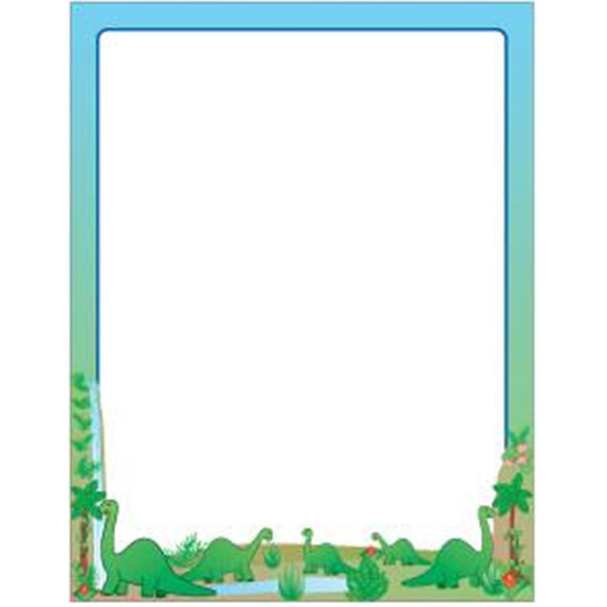 SE-9250 8.5 x 11 in. Designer Paper, Dinosaurs - 50 Sheets per Pack