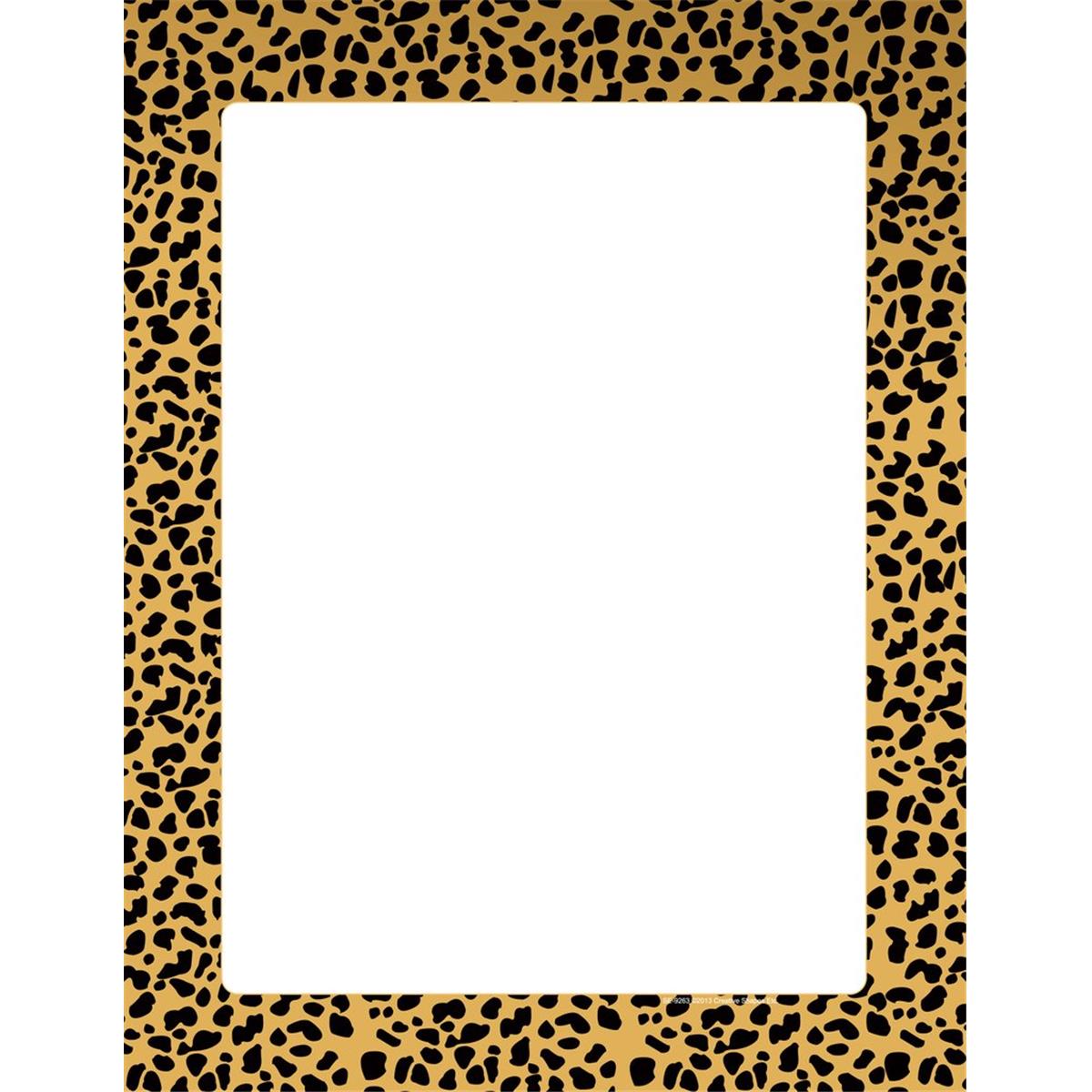 Picture of Creative Shapes Etc SE-9263 8.5 x 11 in. Designer Paper&#44; Cheetah - 50 Sheets per Pack