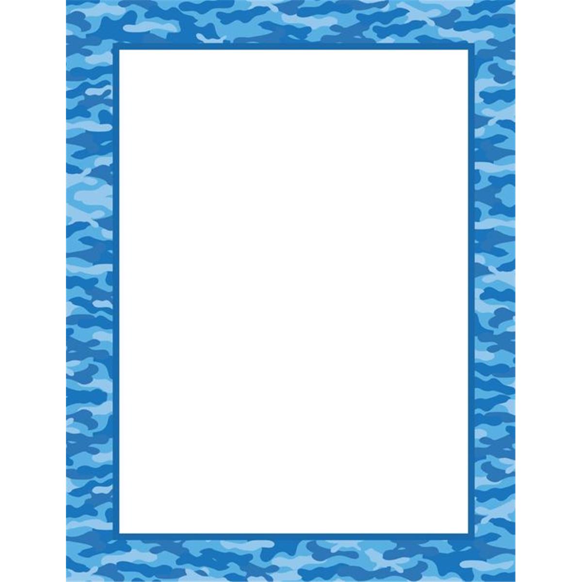 Picture of Creative Shapes Etc SE-9267 8.5 x 11 in. Designer Paper&#44; Water Camo - 50 Sheets per Pack