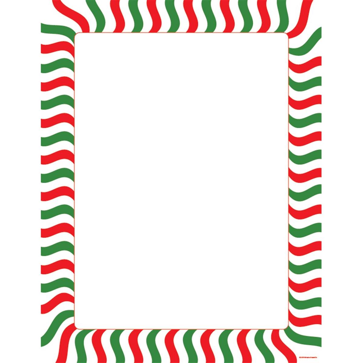 Picture of Creative Shapes Etc SE-9272 8.5 x 11 in. Designer Paper&#44; Peppermint Stripe - 50 Sheets per Pack