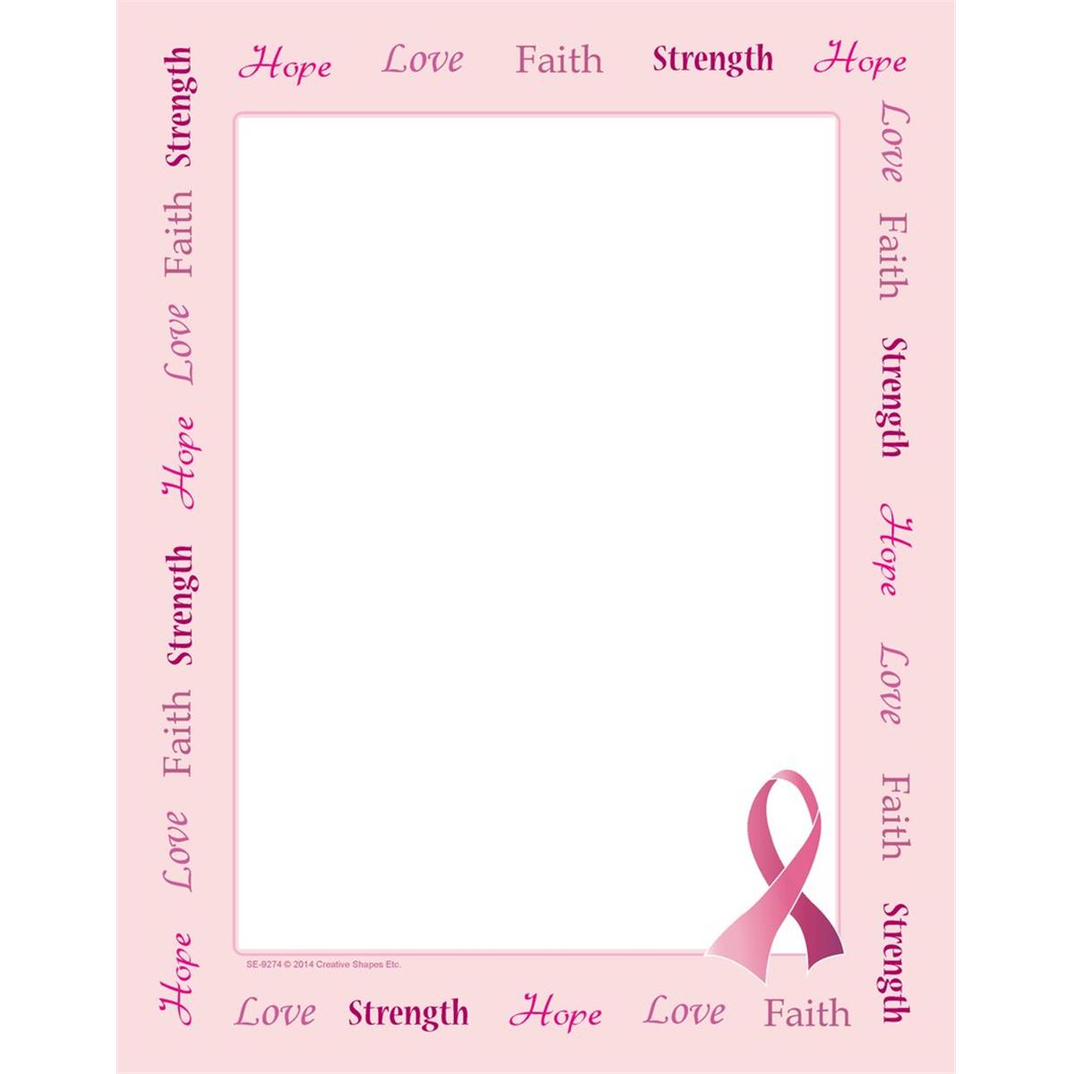 SE-9274 8.5 x 11 in. Designer Paper, Awareness - 50 Sheets per Pack