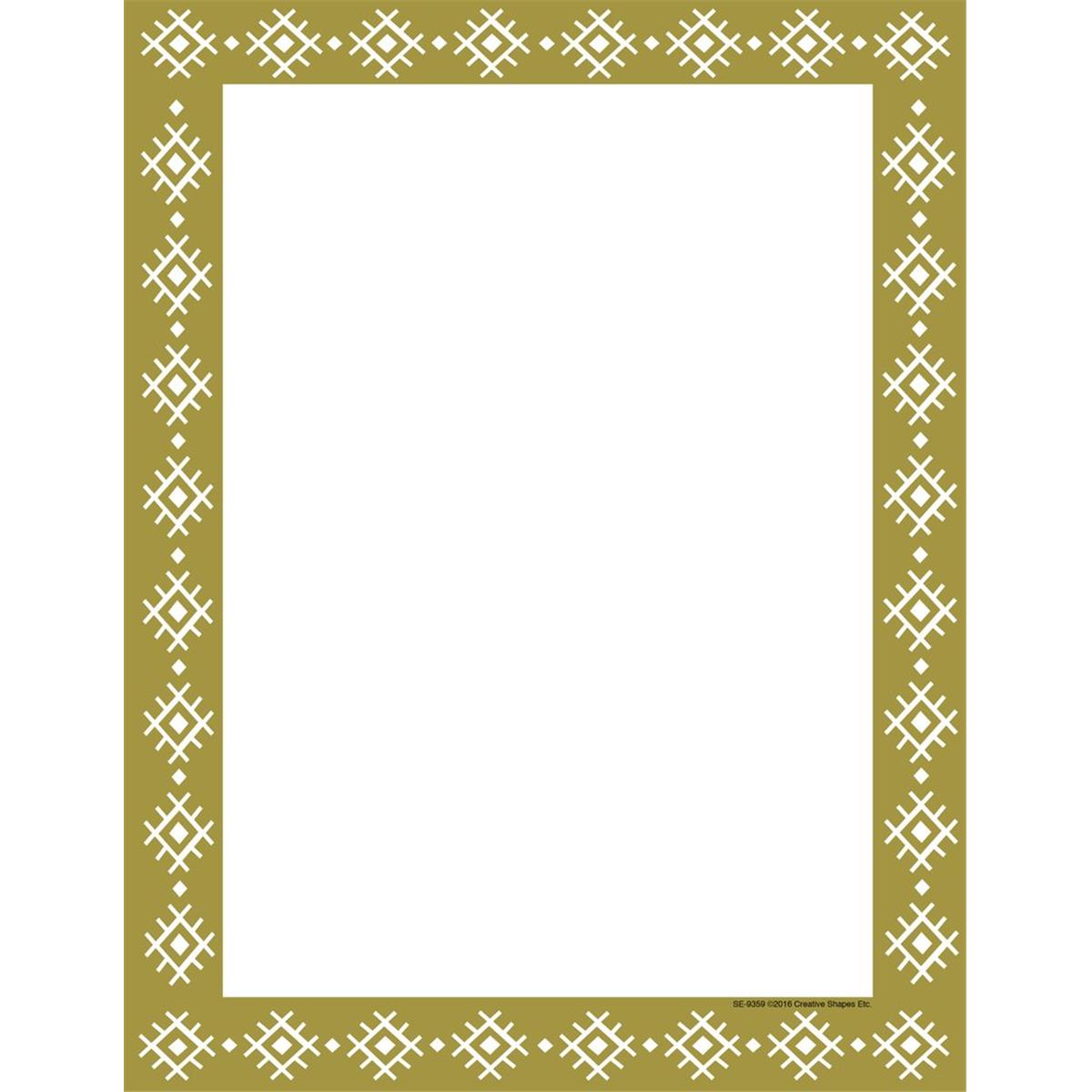 SE-9359 8.5 x 11 in. Designer Paper, Gold - 50 Sheets per Pack