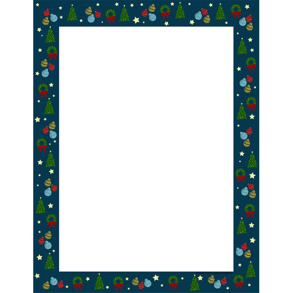 SE-9362 8.5 x 11 in. Designer Paper, Christmas Wrap - 50 Sheets per Pack