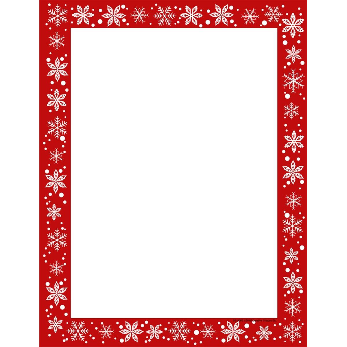 SE-9363 8.5 x 11 in. Designer Paper, Christmas Snow - 50 Sheets per Pack
