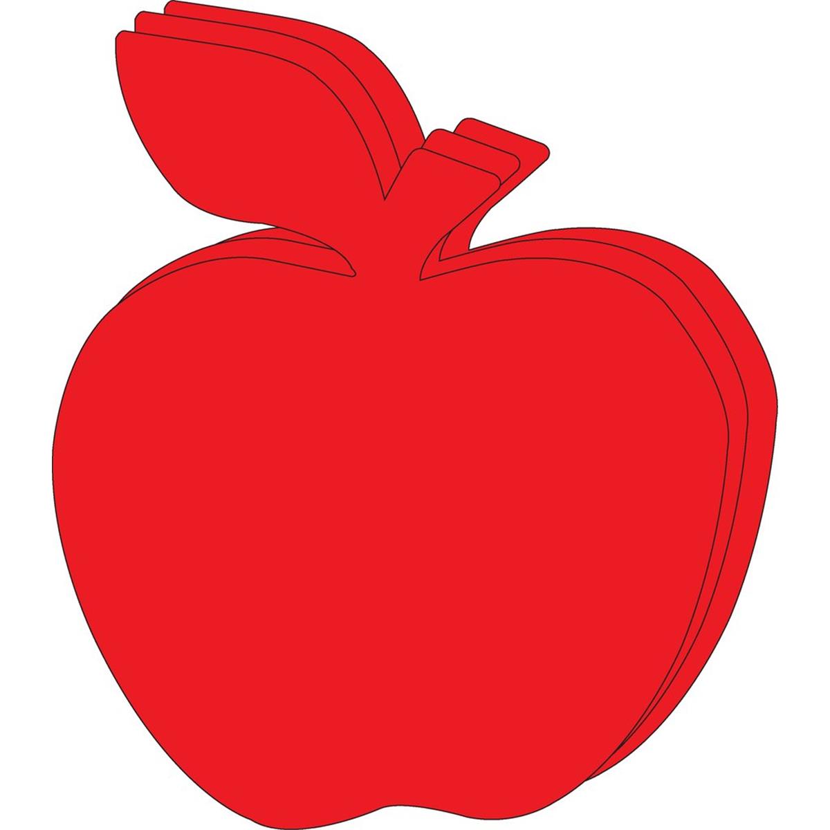 SE-9800 10 x 8 in. Single Color Super Cut-Out, Red Apple - 16 Sheets per Pack