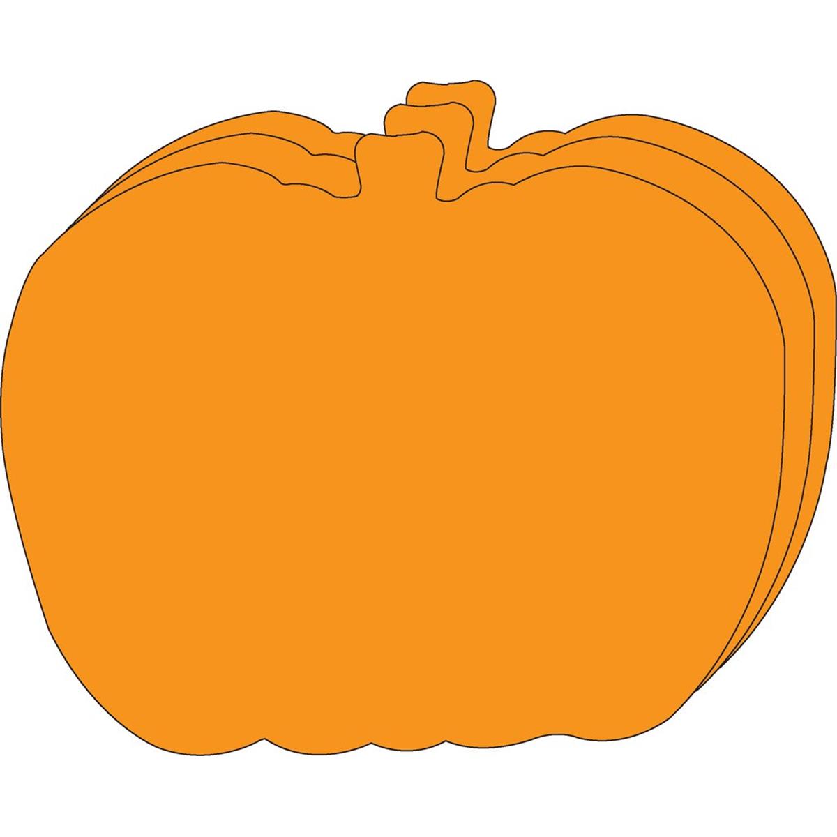 SE-9801 10 x 8 in. Single Color Super Cut-Out, Pumpkin - 16 Sheets per Pack