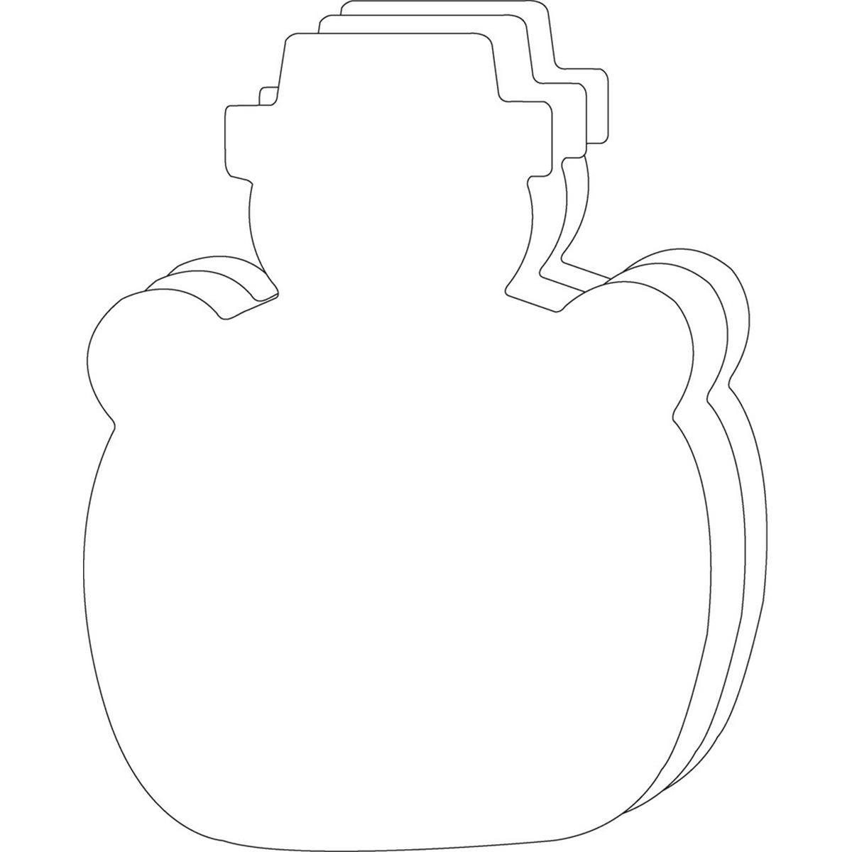 SE-9804 10 x 8 in. Single Color Super Cut-Out, Snowman - 16 Sheets per Pack