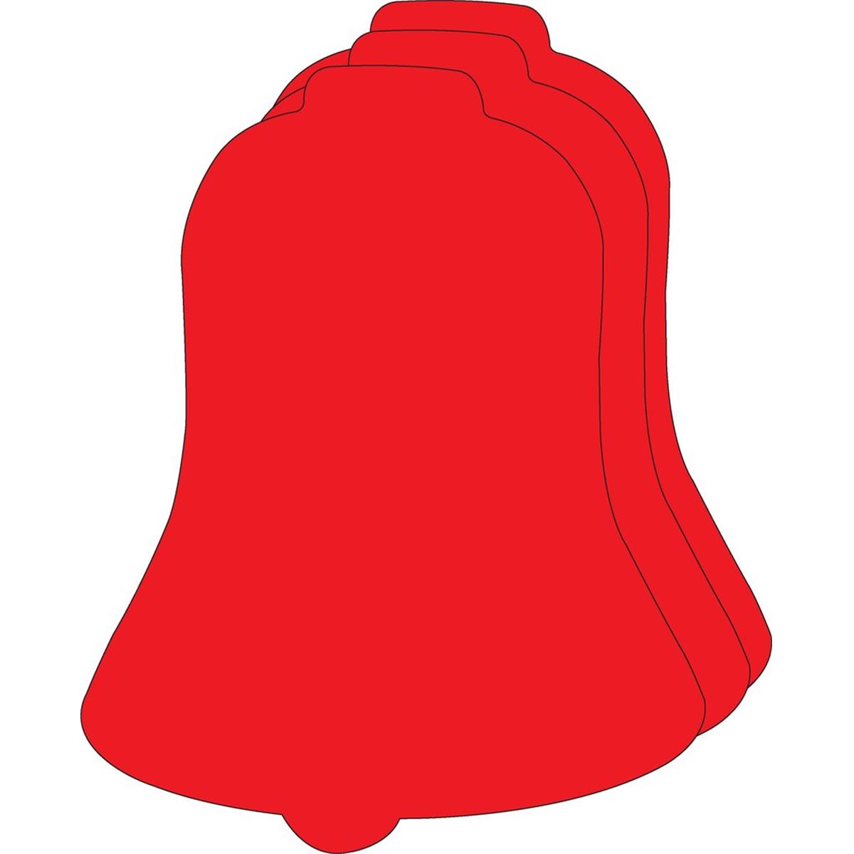 SE-9809 10 x 8 in. Single Color Super Cut-Out, Bell - 16 Sheets per Pack