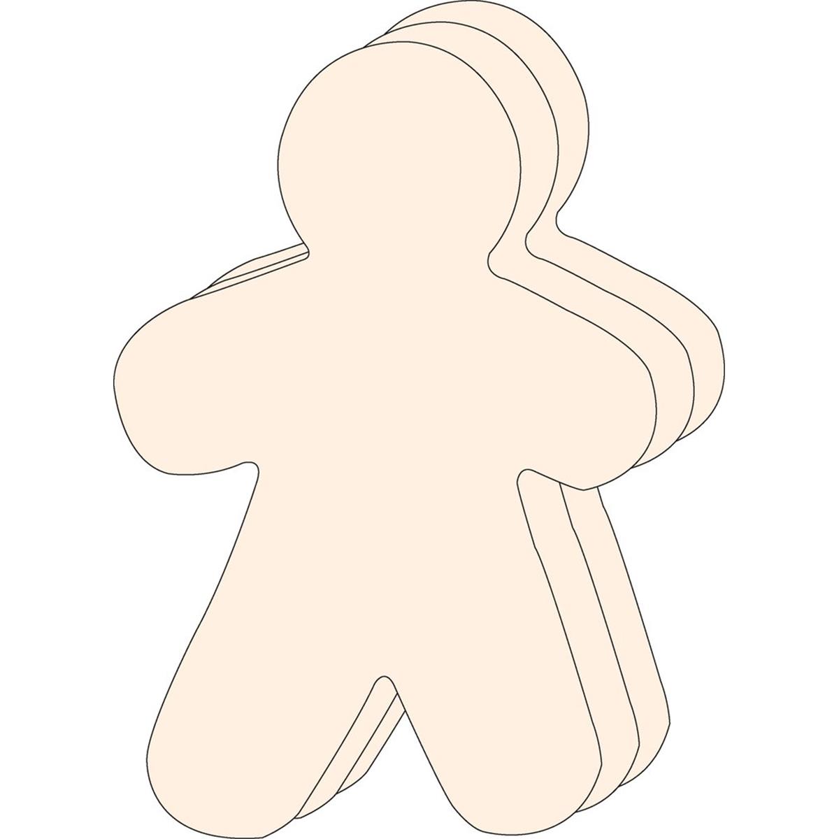 SE-9811 10 x 8 in. Single Color Super Cut-Out, Person - 16 Sheets per Pack