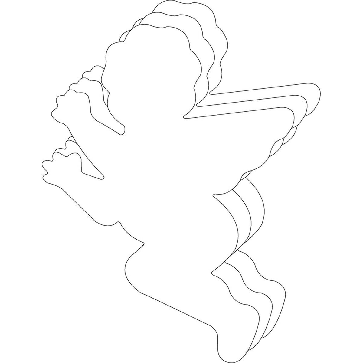 SE-9815 10 x 8 in. Single Color Super Cut-Out, Cupid - 16 Sheets per Pack