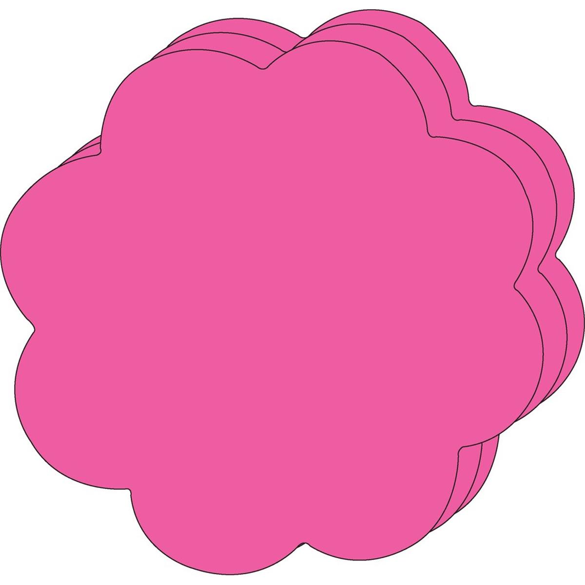 SE-9816 10 x 8 in. Single Color Super Cut-Out, Flower - 16 Sheets per Pack