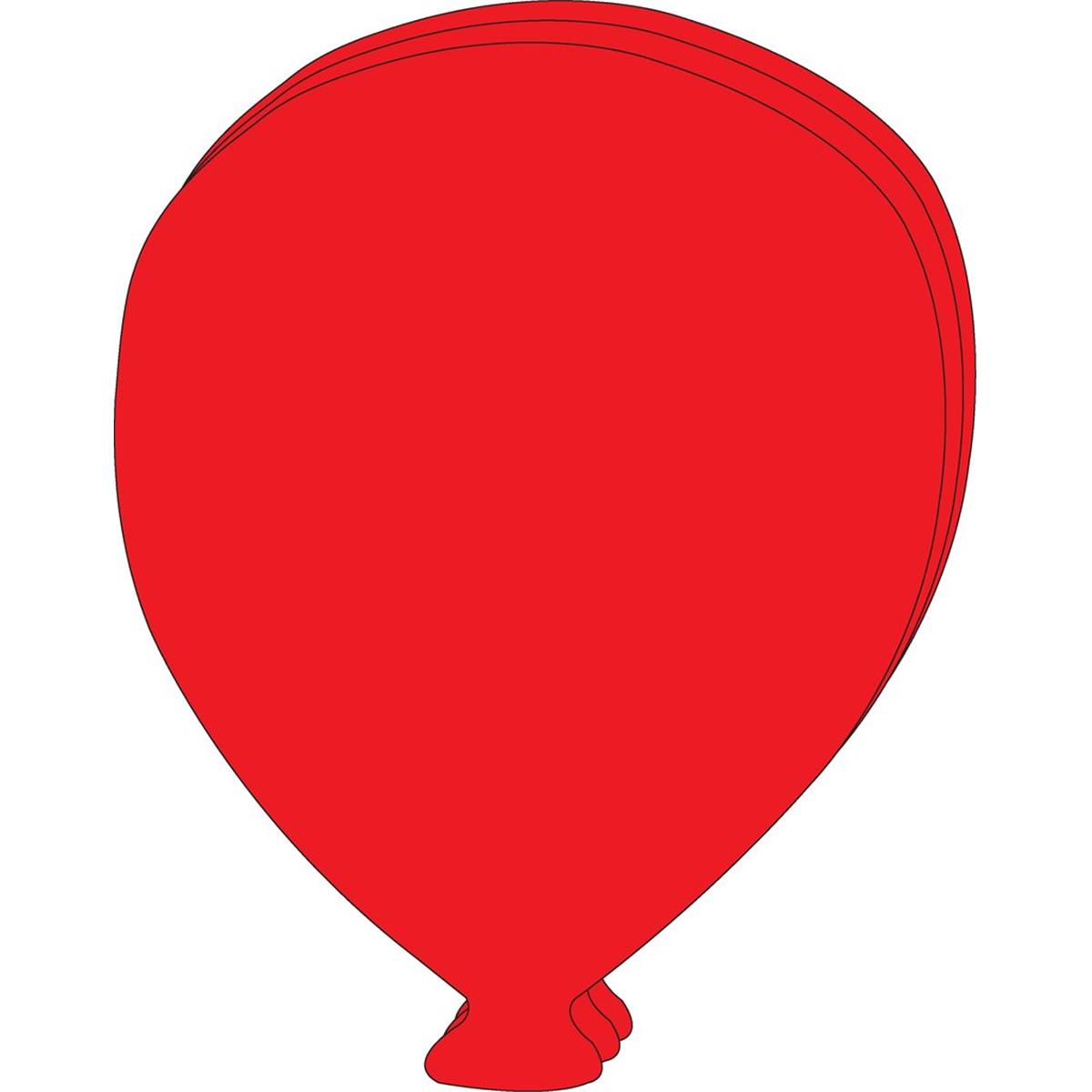 SE-9817 10 x 8 in. Single Color Super Cut-Out, Balloon - 16 Sheets per Pack