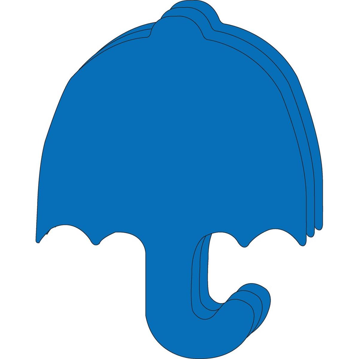 SE-9818 10 x 8 in. Single Color Super Cut-Out, Umbrella - 16 Sheets per Pack