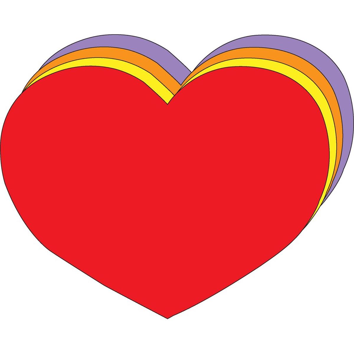SE-9852 10 x 8 in. Assorted Super Cut-Out, Heart - 16 Sheets per Pack