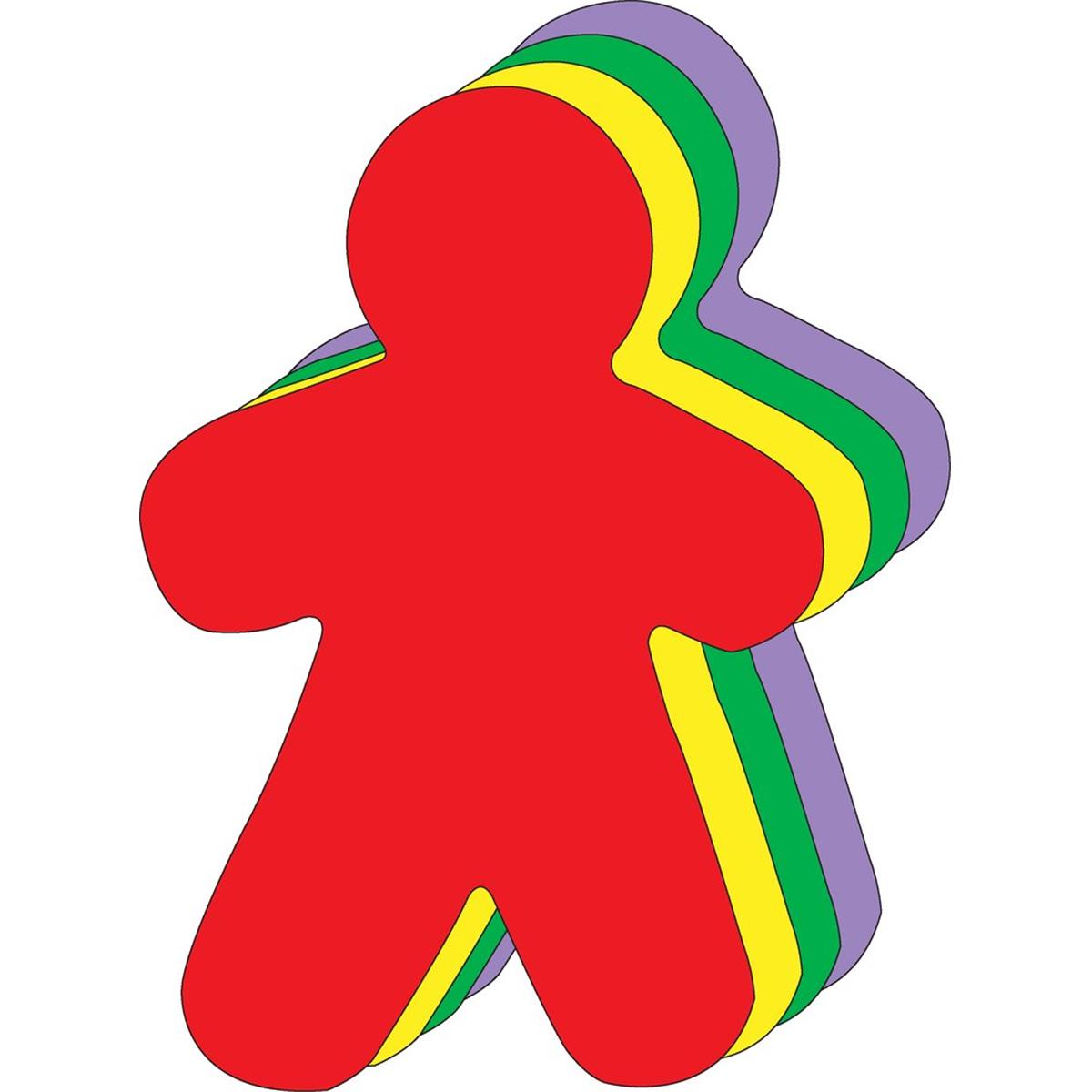 SE-9856 10 x 8 in. Assorted Super Cut-Out, Person - 16 Sheets per Pack