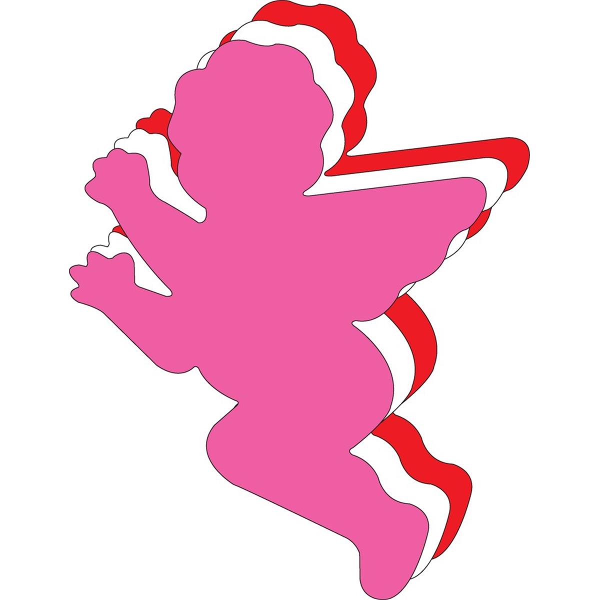 SE-9904 10 x 8 in. Tri-color Super Cut-Out, Tri Cupid - 16 Sheets per Pack
