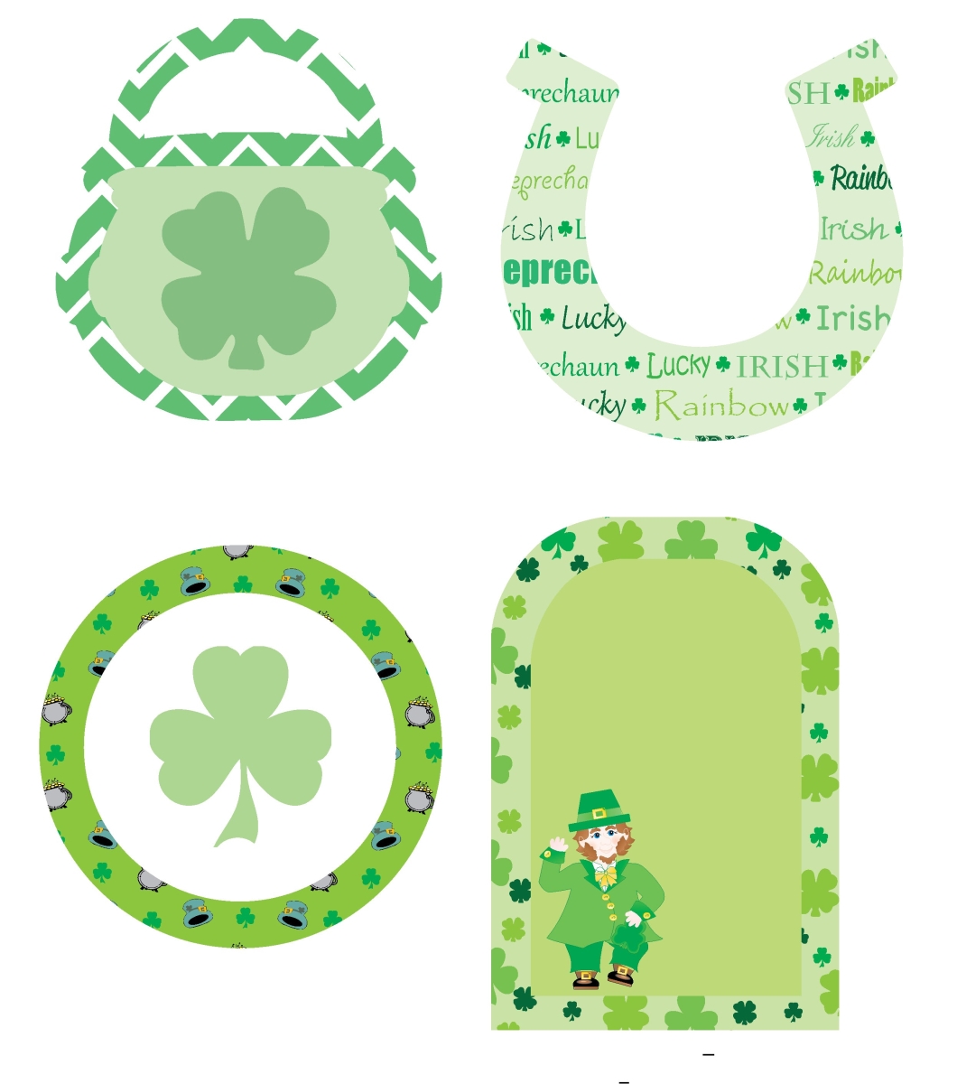 Picture of Creative Shapes Etc SE-1989 5 x 7 in. Large Accents St. Pattys Variety Pack Classroom Decorations