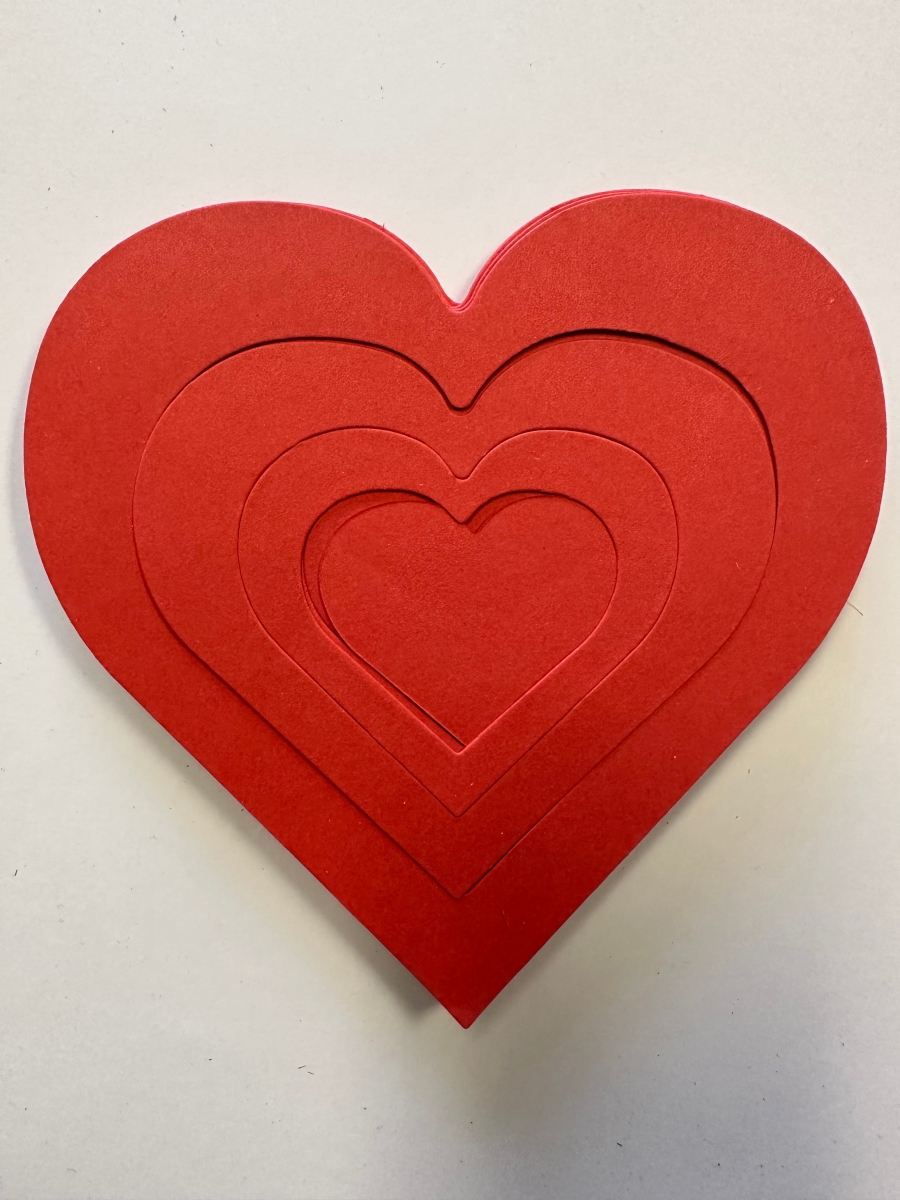 SE-8213 5.5 x 5.5 in. Growing Heart Single Color Cut-Out - Large