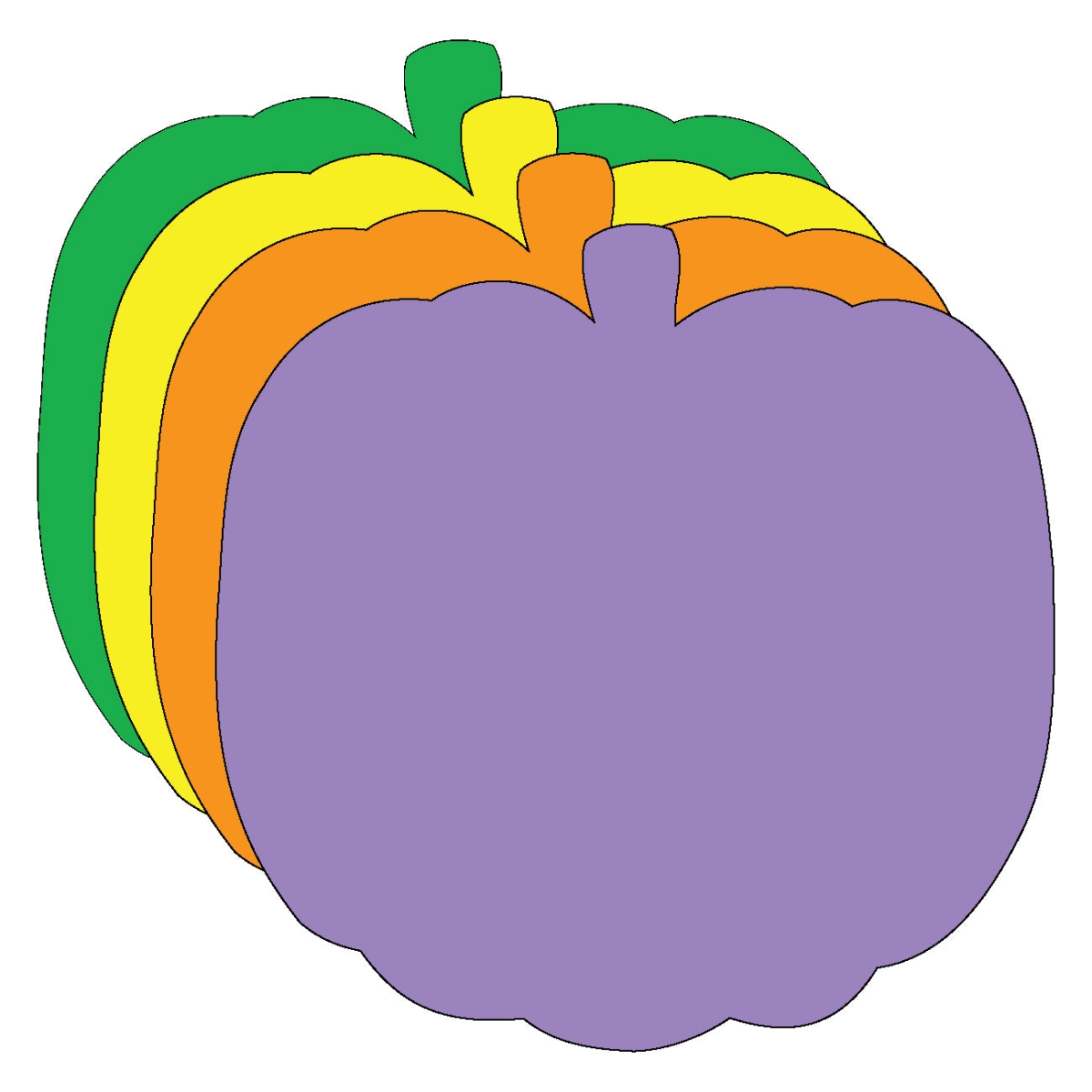 SE-8284 5.5 x 5.5 in. Pumpkin Cut-Out - Large