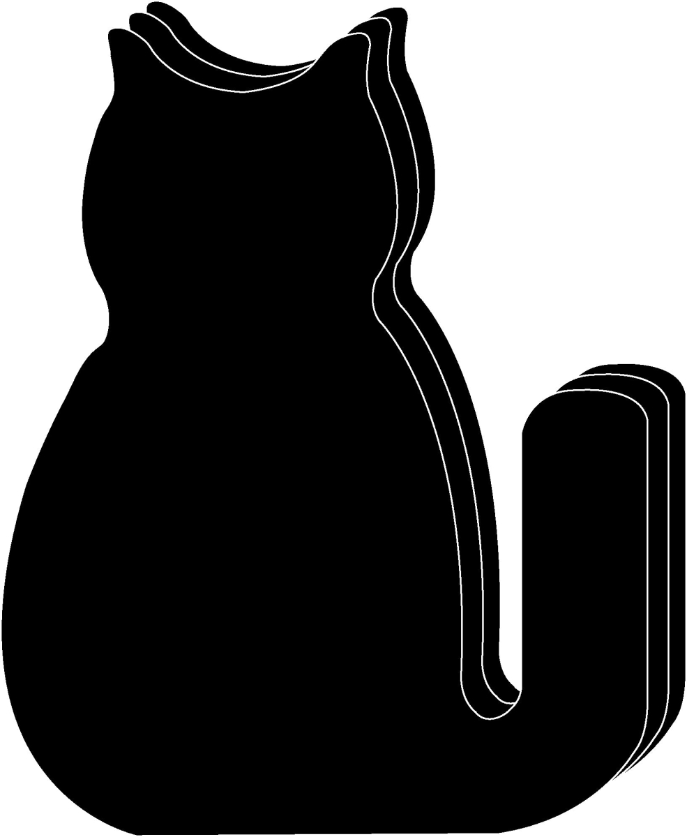 SE-9947 8 x 10 in. Halloween Black Cat Single Color Super Cut-Outs