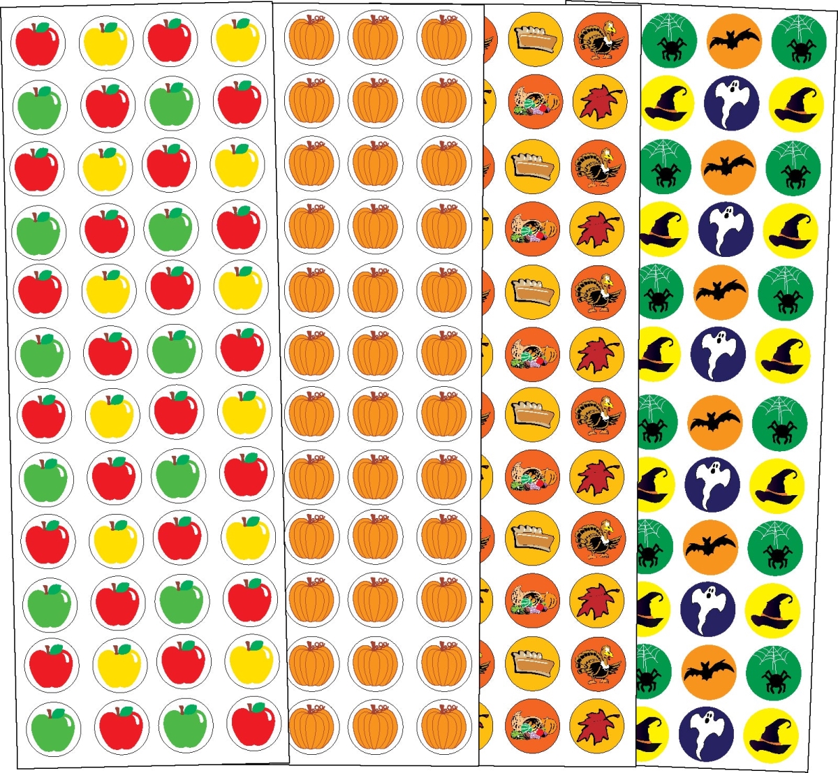 SE-2570 0.375 in. Fall Sticker Set