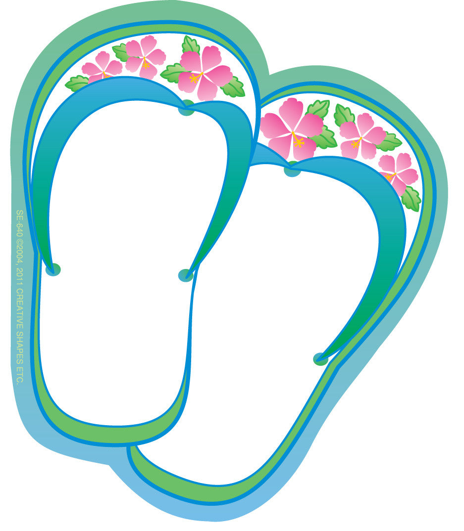 SE-0640 3 x 3 in. Flip Flops Mini Notepad
