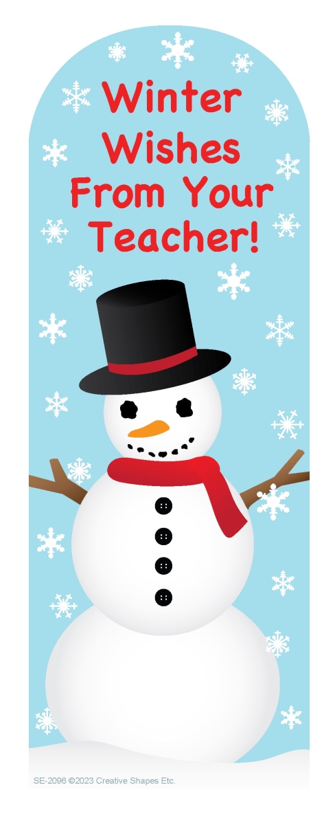 SE-2096 2.75 x 7.5 in. Wonderful Winter From Your Teacher Bookmarks