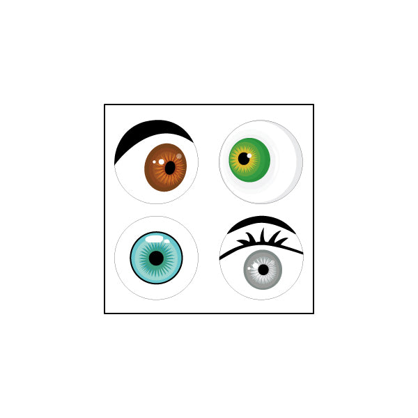 SE-2501 0.375 in. Wiggly Eyes Incentive Stickers