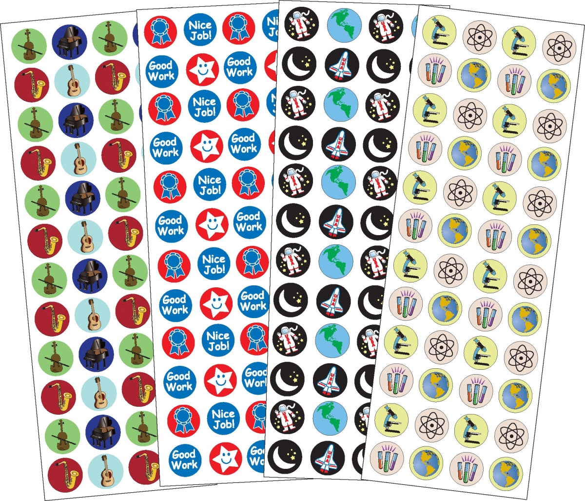 SE-2564 0.375 in. Classroom Sticker Set