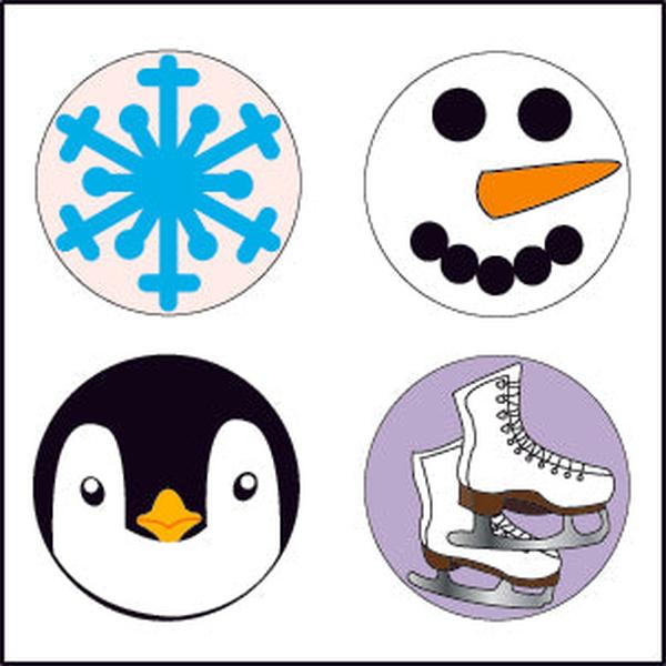 SE-2571 0.375 in. Winter Incentive Stickers