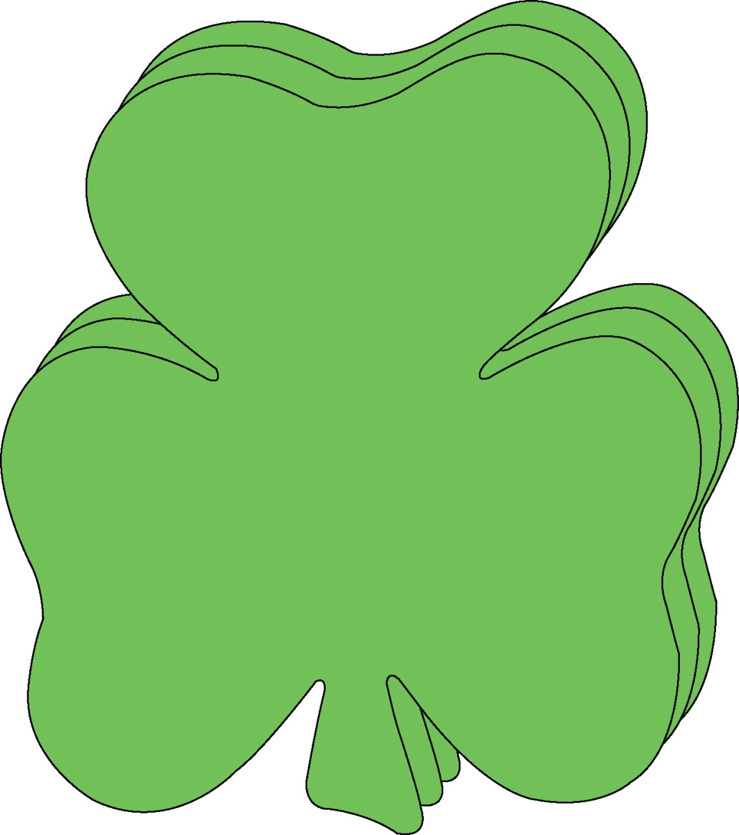 SE-6406 8 x 9 in. Shamrock Bright Neon Single Color Super Cut-Outs