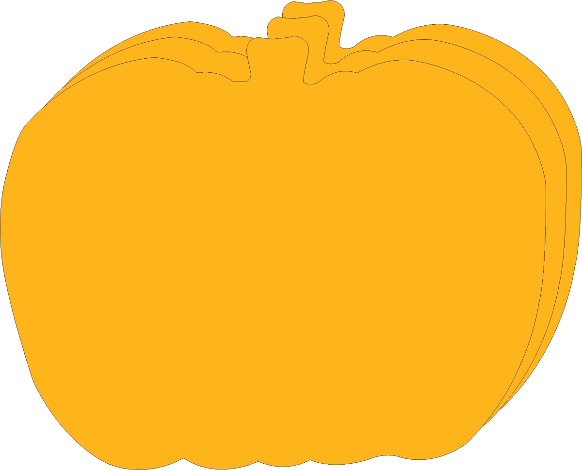 SE-6409 8 x 10 in. Pumpkin Bright Neon Single Color Super Cut-Outs