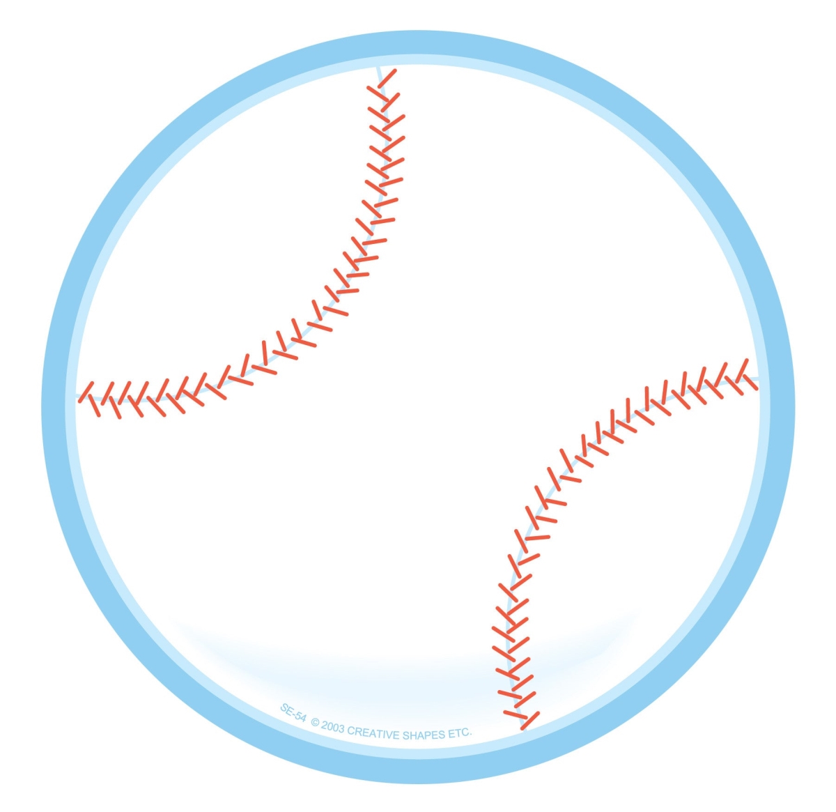 SE-0054 5 x 7 in. Baseball Notepad - Large