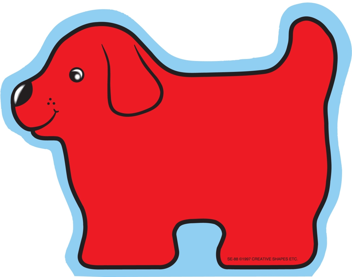 SE-0088 5 x 7 in. Red Dog Notepad - Large