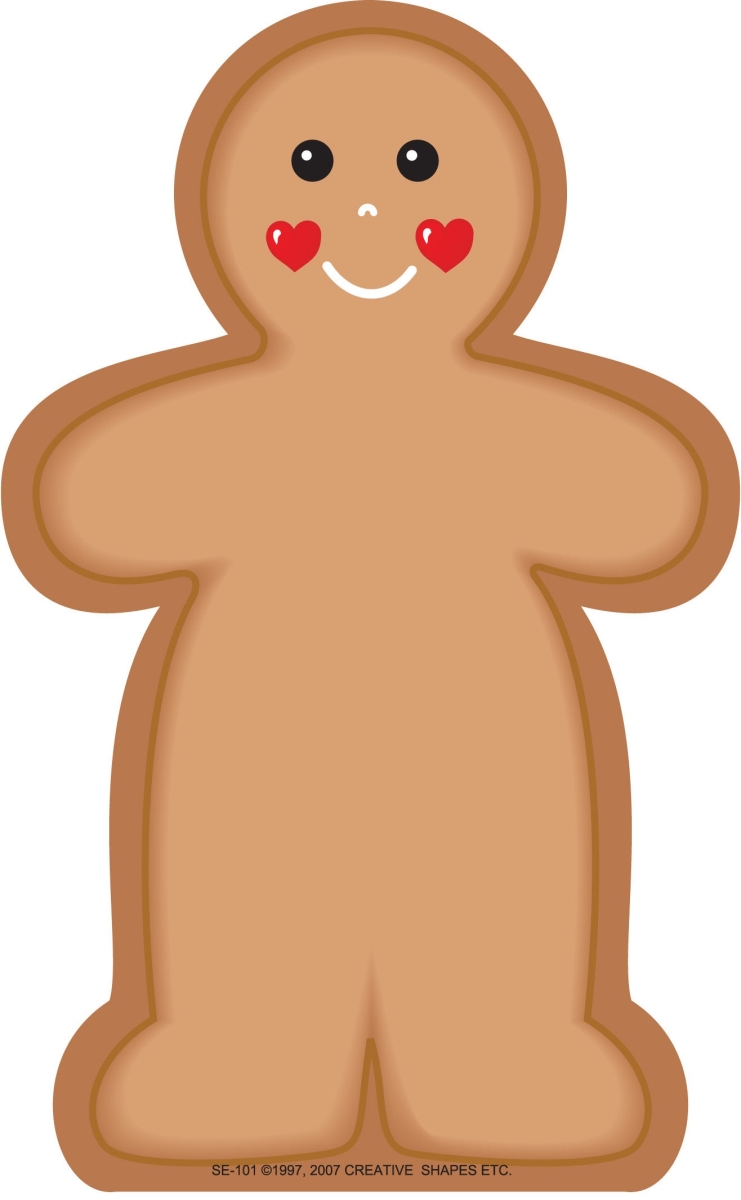 SE-0101 5 x 7 in. Gingerbread Man Notepad - Large