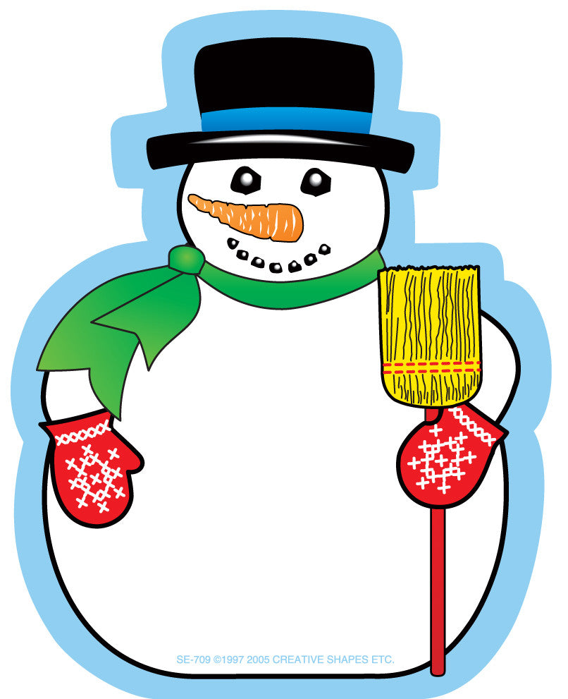 SE-0709 3 x 3 in. Mini Snowman Notepad
