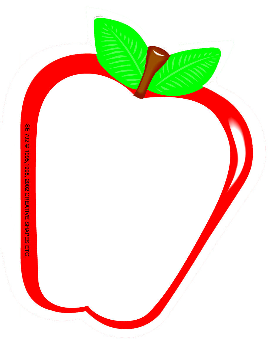 SE-0792 3 x 3 in. Mini Half Apple Notepad