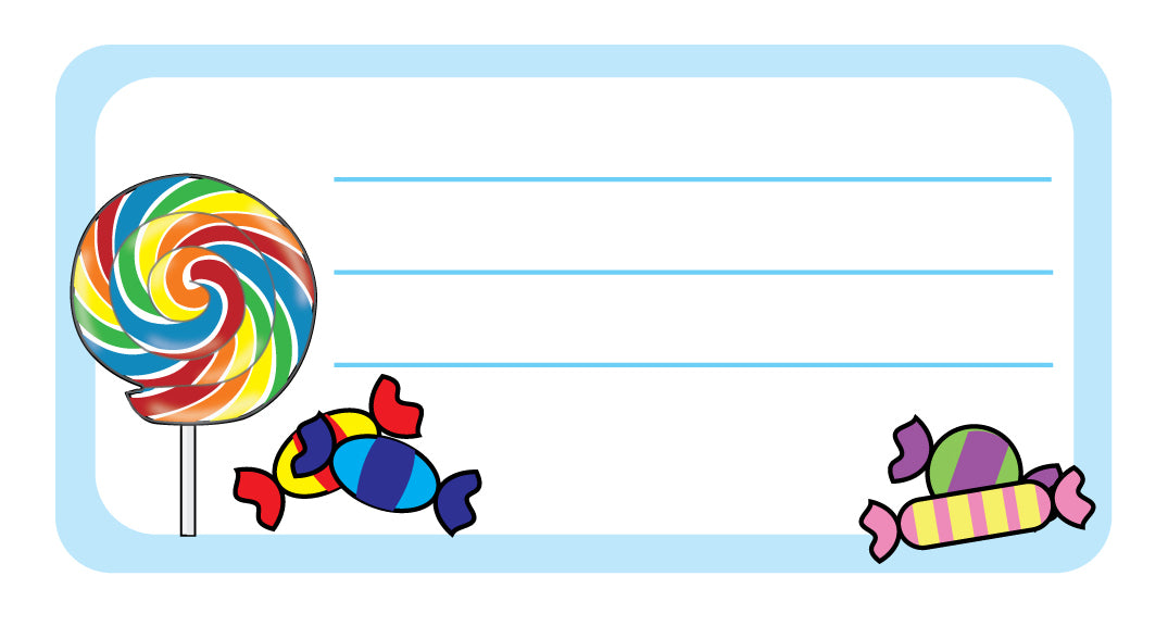 SE-0799 1.625 x 3.25 in. Candy Nametag
