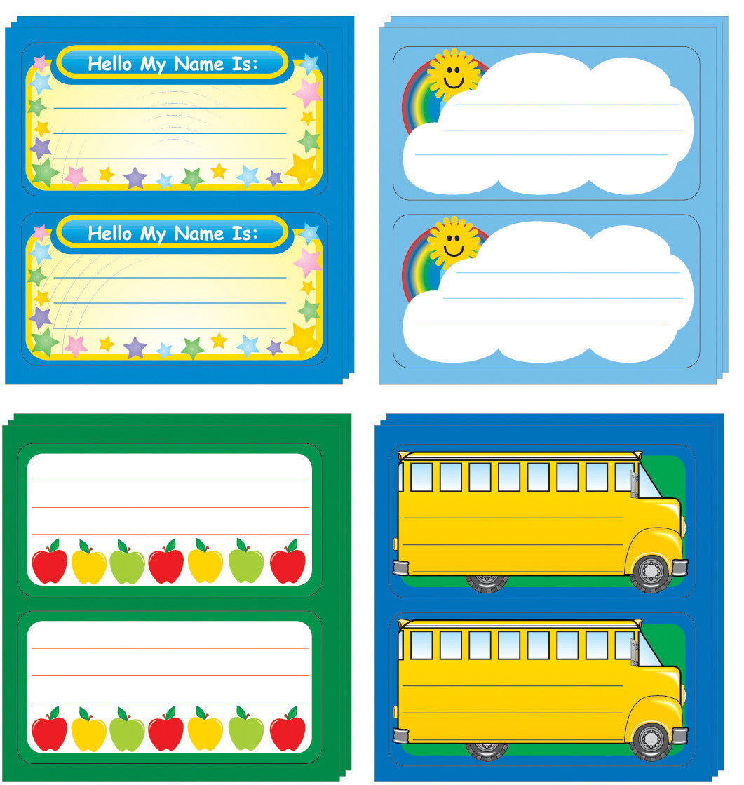 SE-0800 Self-Adhesive Nametag - Set of 4