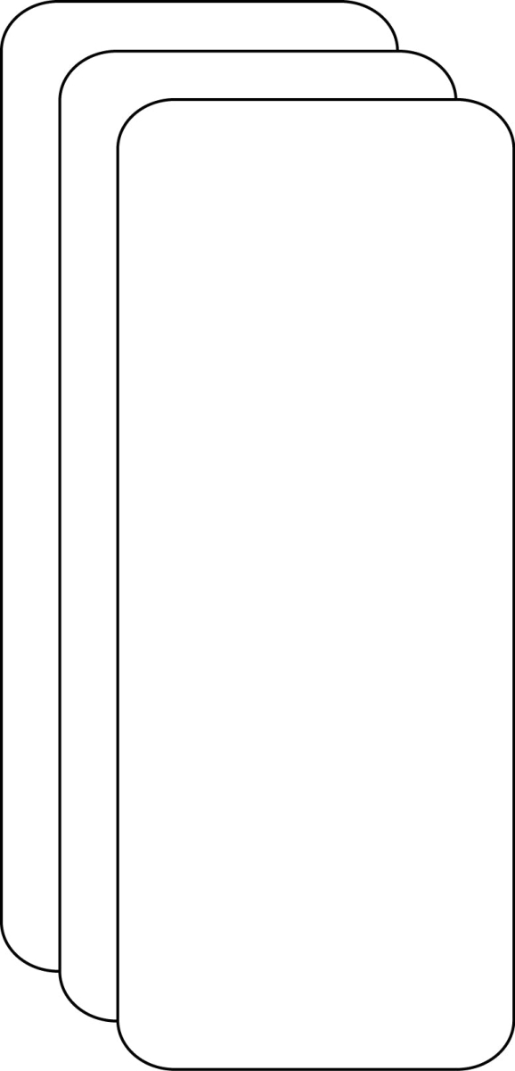 SE-0833 2.75 x 7.5 in. Blank Bookmarks, White
