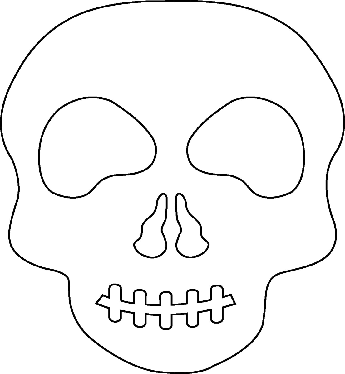SE-8556 5.5 x 5.5 in. Skull Single Color Cut-Out - Large