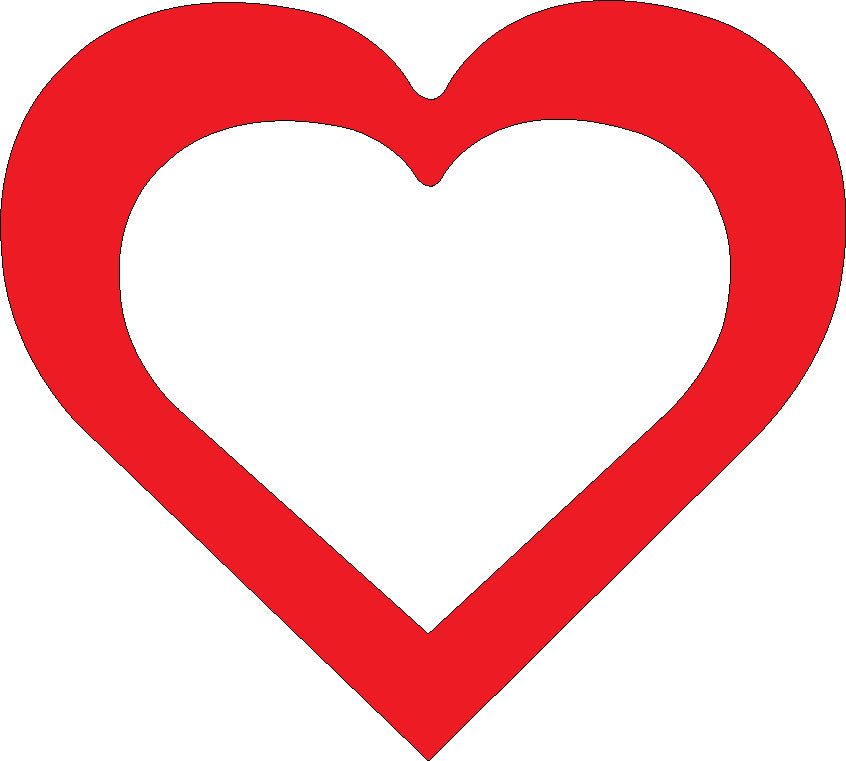 SE-8561 3 x 3 in. Open Heart Assorted Color Creative Cut-Outs