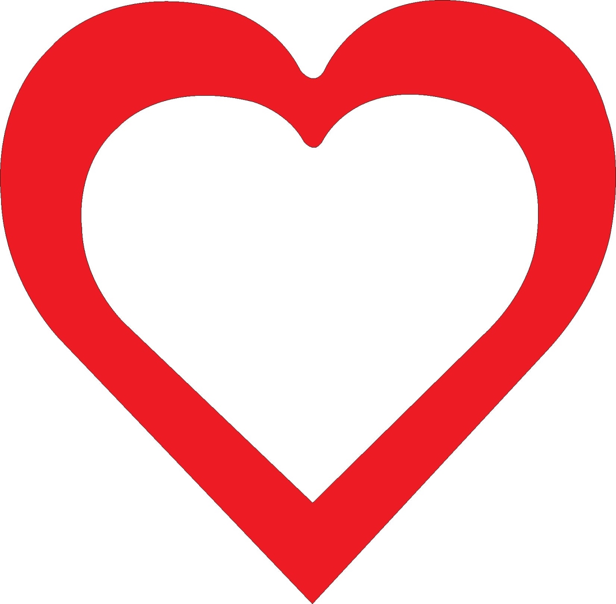 SE-8562 5.5 x 5.5 in. Open Heart Assorted Color Creative Cut-Outs