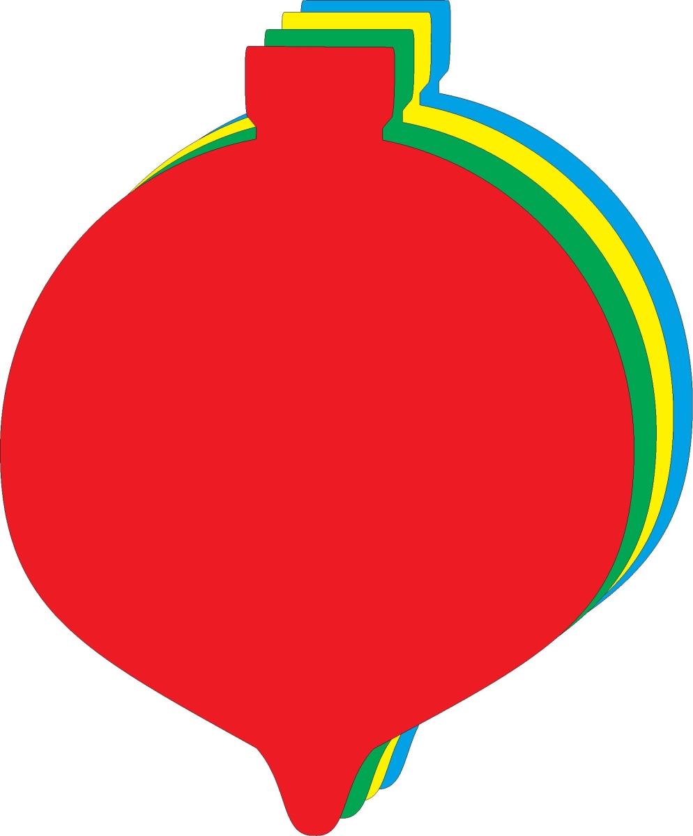 SE-2755 3 x 3 in. Die-Cut Magnetic, Assorted Ornament - Small