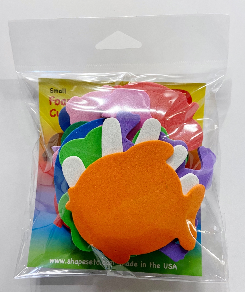 SE-7299 3 x 3 in. Adhesive Assorted Pack Creative Foam Cut-Outs - Small