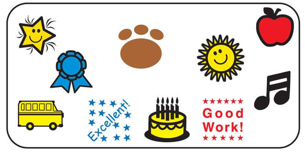 SE-0340 0.5 x 0.5 x 3 in. Teachers Incentive Stamp Set
