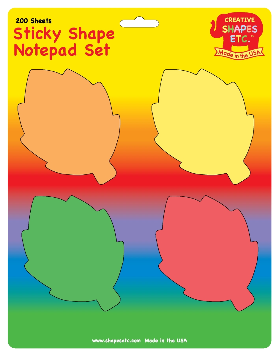 SE-0998 3 x 3 in. Fall Leaves Sticky Notepad Set